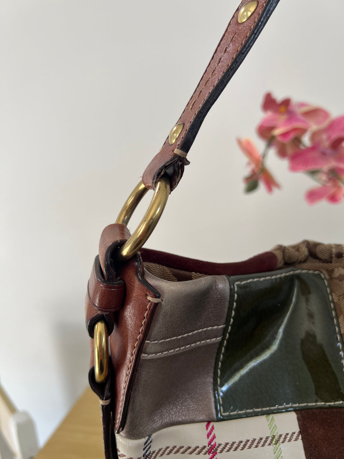 Coach Rare Patchwork Carly Bag