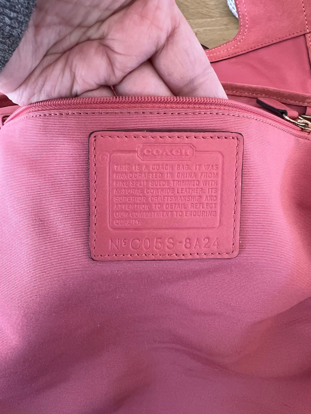 Coach Vintage Soho Suede Flap Handbag