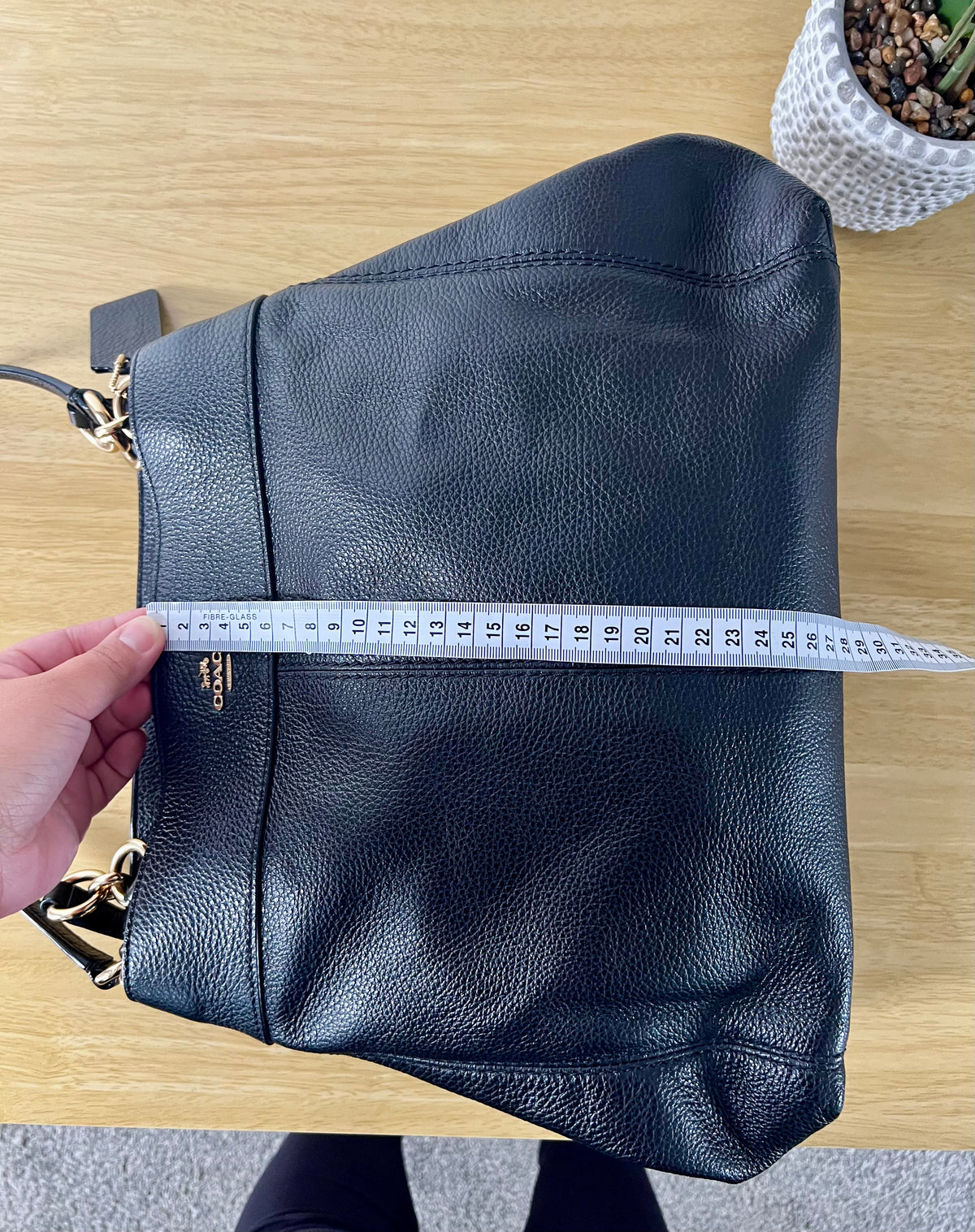 Coach Lexy Pebble Leather Bag