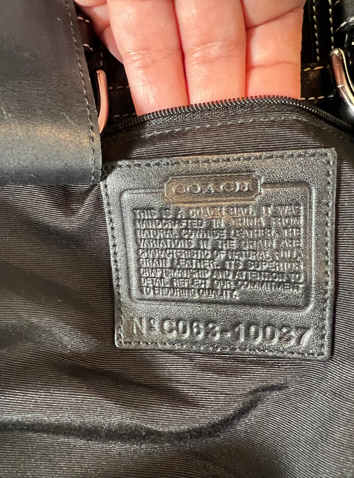 Coach Soho Vintage Large Leather Pocket Tote Bag