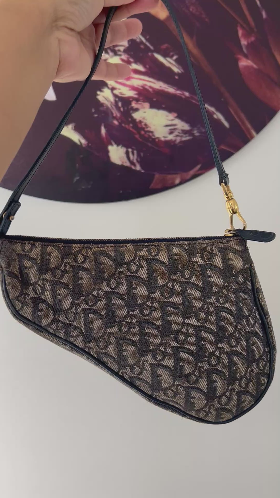 Authentic Vintage Christian Dior Saddle Pochette